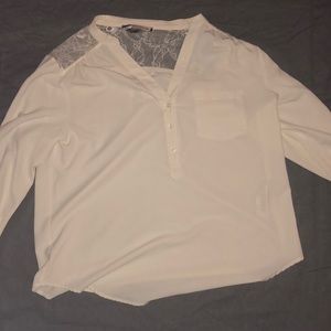 White Forever 21 Blouse